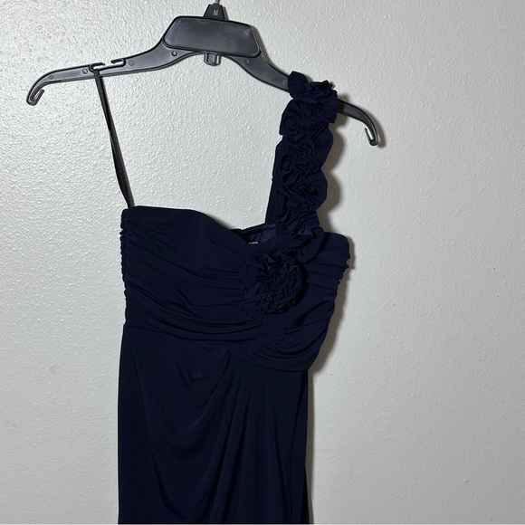 Sweet Storm Women Party One Shoulder Navy Blue Dress size small - Picture 2 of 9